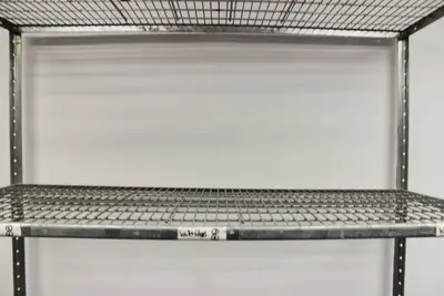 Stainless Steel Commercial 4 Tiers Shelving 75" High X 59" Wide X 12,5" Deep