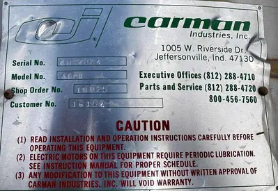 Used CARMAN CD18-3715 Hoppers North Carolina US | DH Griffin Used Equipment #1383348