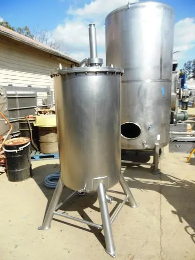 Tank, 125 Gallon, 316 Stainless Steel, 28" x 48", FT/DB, Internal Coils, #S742283