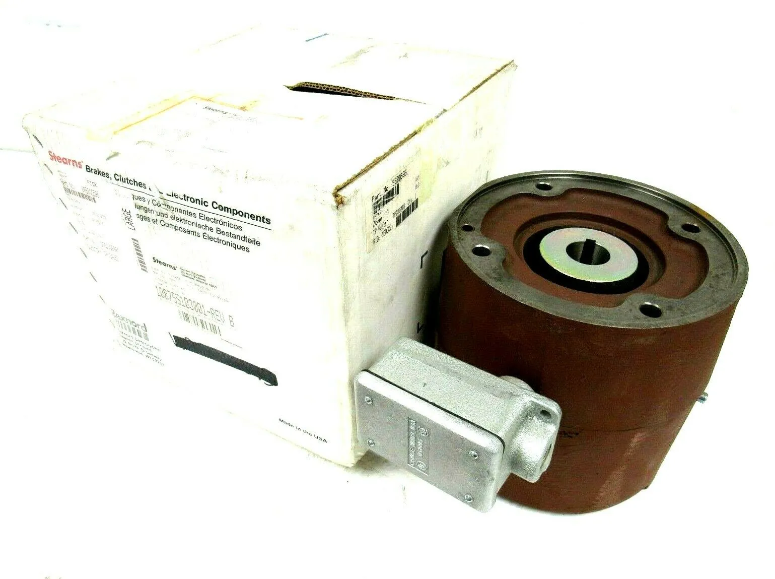NEW STEARNS 108755103001 MOTOR BRAKE REV B 460V
