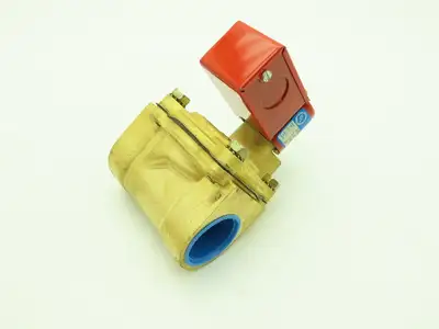 Skinner Lancer 2LG2LBJ7125 Brass Solenoid Valve 2-Way NC 120V 125 PSI 1-1/4" NPT