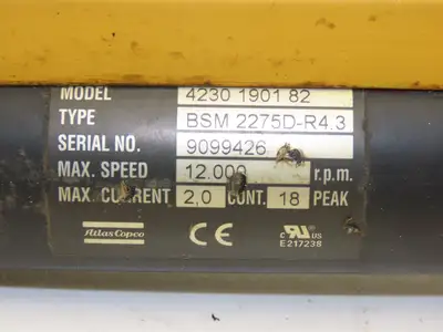 Atlas Copco 4230 1901 82/BSM 2275D-R4.3 Nutrunner 1/2" Nut Driver 22" Overall