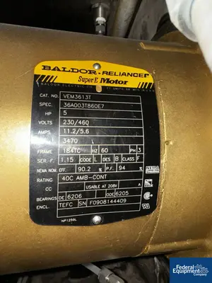 USED Fitzpatrick D6A Fitzpatrick Fitzmill, S/S, Screw Feed