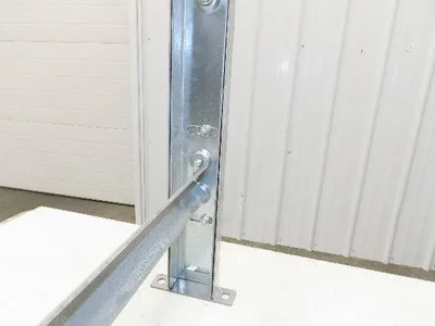 36"W Conveyor Leg Stationary Floor Support 30" to 43"H Galvanized