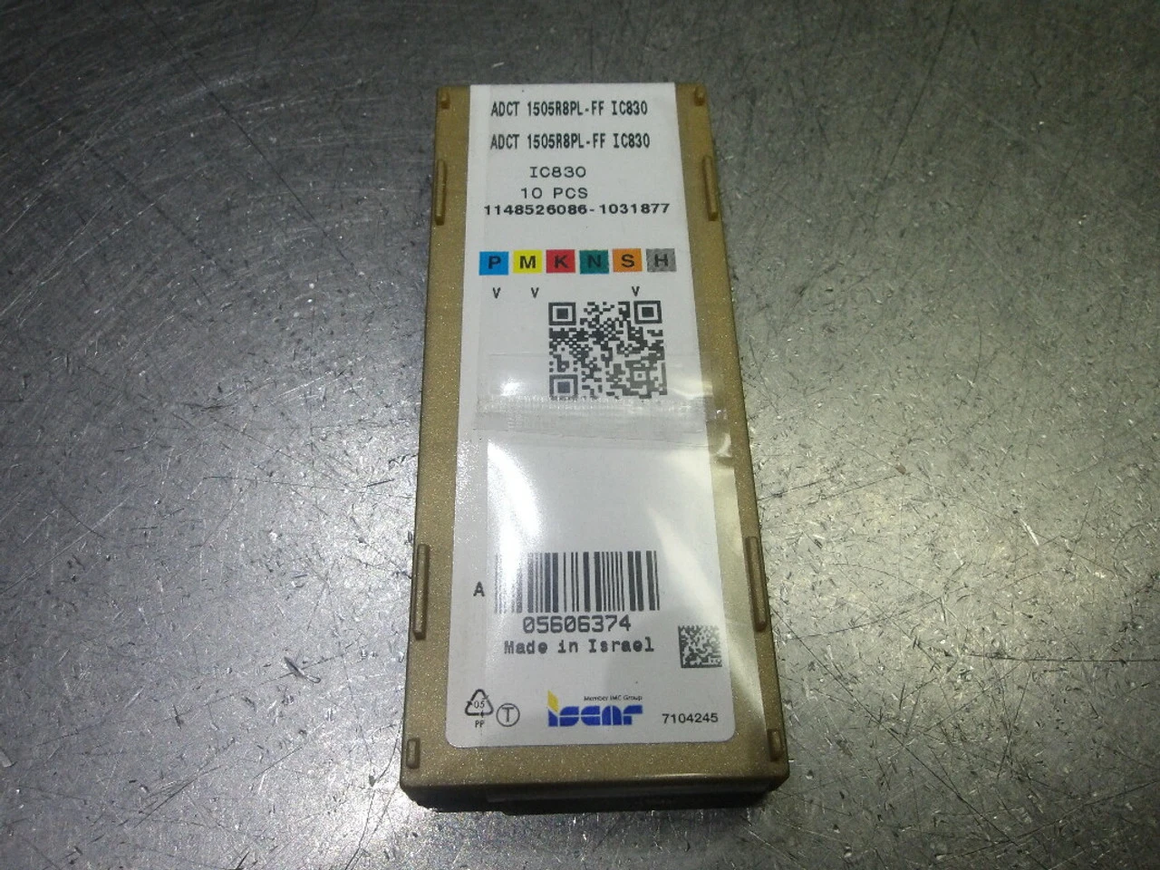 Iscar Carbide Milling Inserts QTY10 ADCT 1505R8PL-FF IC830 (LOC3516)