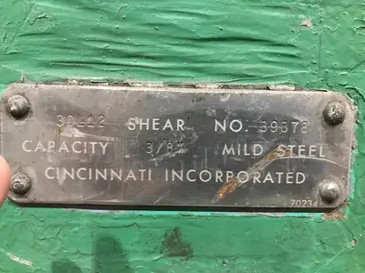 USED CINCINNATI 3DL12