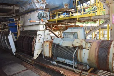 ANDRITZ MODEL HM-43606 HAMMER MILL, 600 HP MOTOR