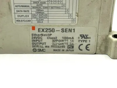 VV5QC11-03N7SDZENN0-S | SMC  Manifold Base w/ EX250-SEN1 SI Unit - Used