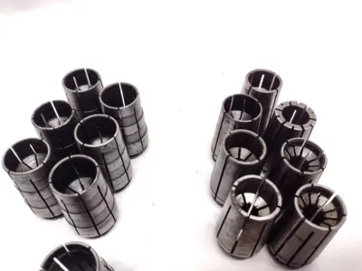 69 Pieces | Assorted CNC Spring Collets LOT OF 69 - Used
