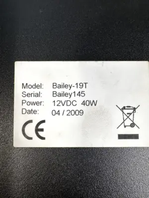 LCD Monitor Bailey 19T 12 vdc 40w (2B-04)