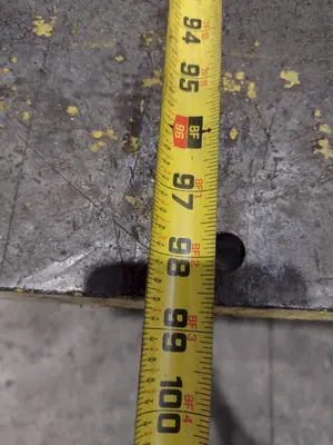 148" X 98" HEAVY DUTY STEEL LAYOUT WELDING SHOP TABLE: STOCK #23565