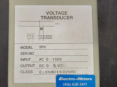 USED ELECTRO METERS SPV