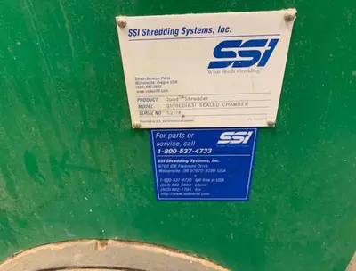 300 HP SSI Quad Shaft Shredder