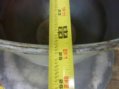 USED METAL FABRICATOR HOPPER323