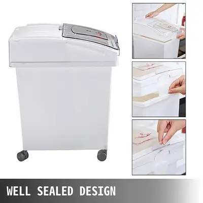 Ingredient bins - 6.6. gallon mobile - 3 pack