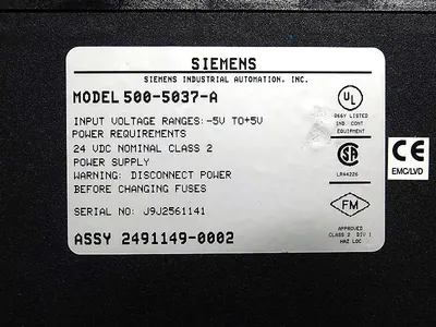 USED SIEMENS 500-5037-A