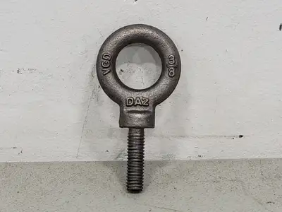 3/8" Machinery Eye Bolt, VGD DAZ, Carbon Steel (Box of 55)