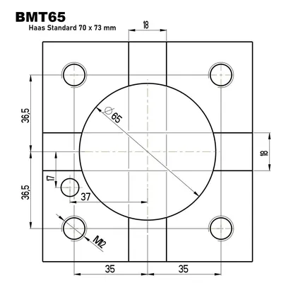 BMT65 Boring Bar Tool Holder Static 45mm Boring Bars