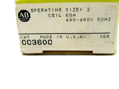 NEW ALLEN BRADLEY CC360C COIL 60A 50HZ 440-460V