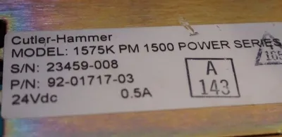 USED CUTLER HAMMER 1575K