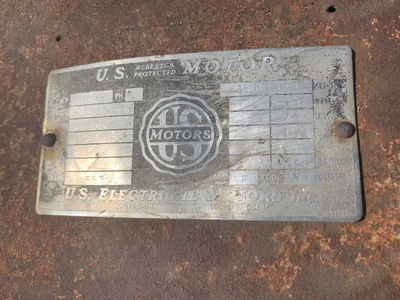 U.S. Electric Motor 75 HP, 720 RPM, Electric Motor