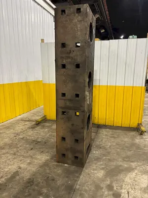 25" X 19" X 99" STEEL BOX TABLE: YOBRO #24071