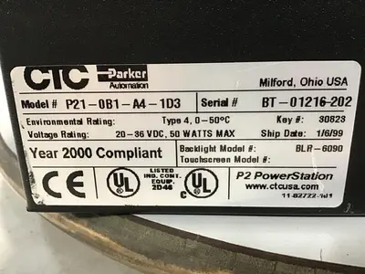 USED PARKER P21-0B1-A4-1D3