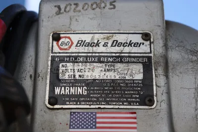 Black & Decker 6" Deluxe Bench Grinder