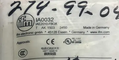New | in-Stock EFECTOR IAE2010FB0A Industrial Controls Ohio US | Surplus Asset Holdings #1235733