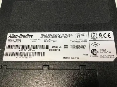 USED ALLEN BRADLEY 1756-0W16I SER A