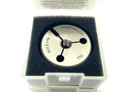 USED VERMONT GAGE THREADED RING GAUGE SET M10X1 6G
