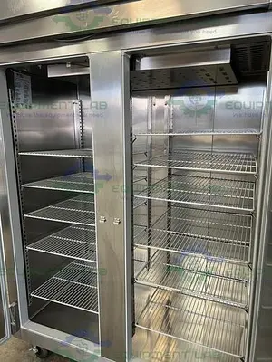 USED MCCALL 1-1045C DOUBLE DOOR STAINLESS STEEL REFRIGERATOR 49 CU, FT., 115V