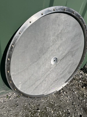1200 MM Dia Screen Frame Ring With Stainless Steel Mesh Bonded To The Ring