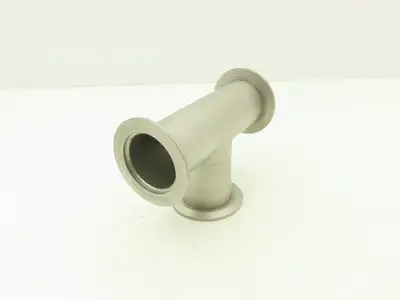 A&N Corporation Q50-200-T 2" NW 50 ISO-QF-Tee Flange Stainless Steel A = 3.2
