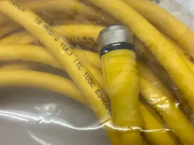 NEW TURCK, COGNEX SINGLE ENDED CONNECTION CORDSET BREAKOUT CABLE IVSL-5PM12-15