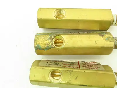 CONCOA 502-2010 Brass Purge Valve Right Side Inlet 1/4" NPT  Lot of 3