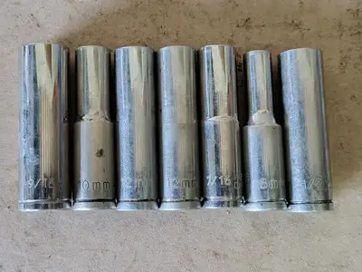 15mm - 19mm and 3/8" - 1-1/8" Assorted Deep Socket Set (32 pcs)