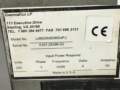 USED GAMMAFLUX L06G050D06S4PJ