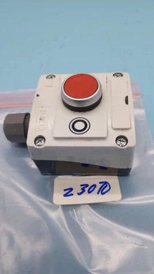 USED BACO LBX1 RED PUSH BUTTON SWITCH