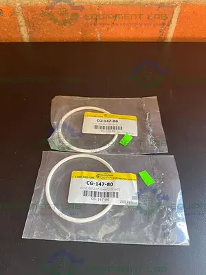 NEW CHEMGLASS CG-147-80 PERFLOURO 60 MM WHITE FLANGE O-RING