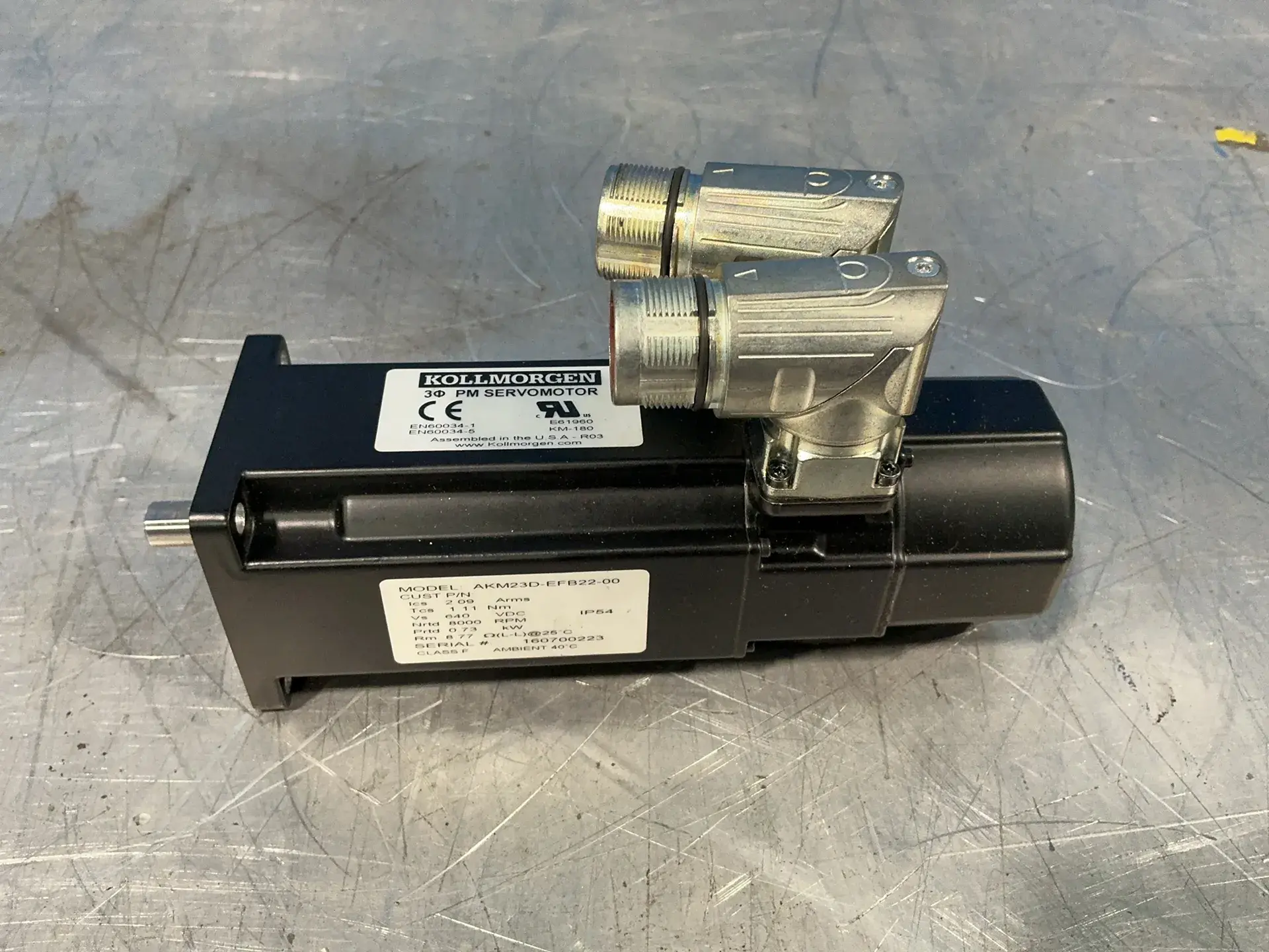 Used KOLLMORGEN AKM23DEFB2200 Motors (misc) Ohio US | HGR 24 #1329559