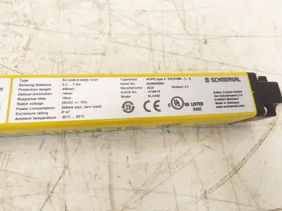 Schmersal SLC440-ER-0490-14-01 Safety Light Curtain Transmitter & Receiver Set