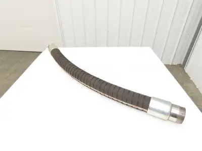 Thermoid Transporter Truck Tank Fuel Hose 3"ID x 54"L Ebonite 3"NPT 150PSI