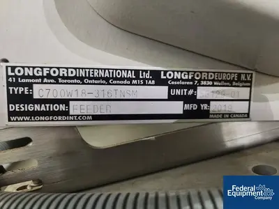 USED Longford Longford Sheet Paper Insert Machine, Model M25381 / C700W-316TNSM