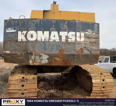 Used 1993 KOMATSU DRESSER PC650LC-5 Crawler Excavators New Jersey US | Proxy Equipment #1381694
