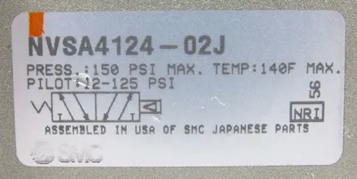 NEW SMC NVSA4124-02J SOLENOID VALVE NVSA412402J