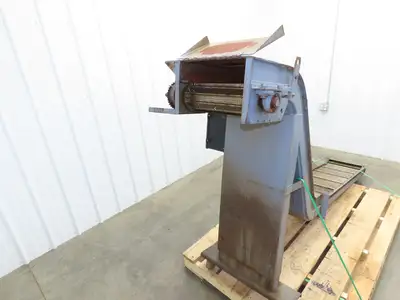Turbo Chip Conveyor 16"W x 60" Infeed 40-43" Discharge Height  *No Drive*