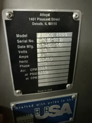 2004 ALLOYD 8 Aergo Used Blister Sealers | PlastiMach Corp (5)