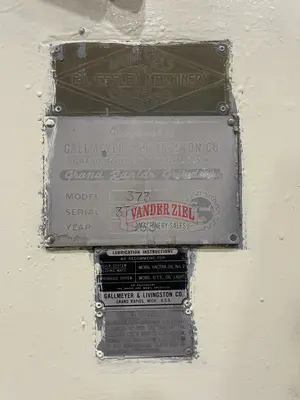Used GALLMEYER & LIVINGSTON 373 Reciprocating Surface Grinders Michigan US | Vander Ziel Machinery Sales #480458