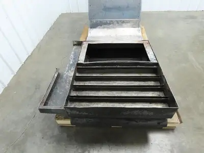 Enomoto 37"W x 8' 4" Chip Conveyor 26"Belt 220V *Needs New Drive Sprockets*
